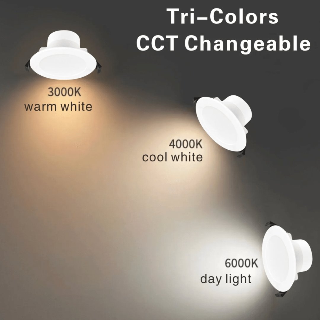 RENO 10W Led Downlight 90mm Tri-Colour Select Dimmable-LED downlight-Qzao